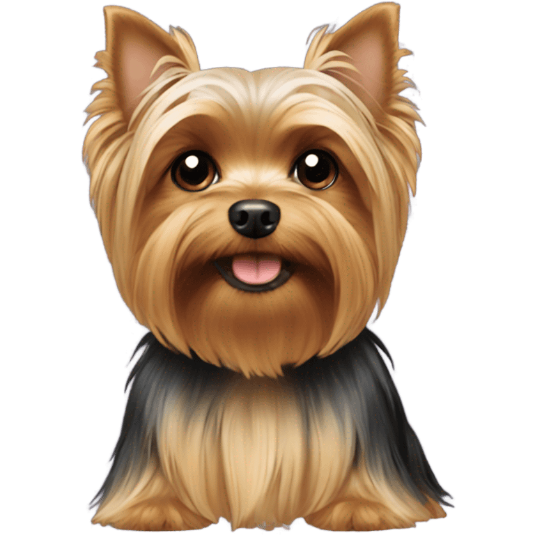 A yorkie dog emoji