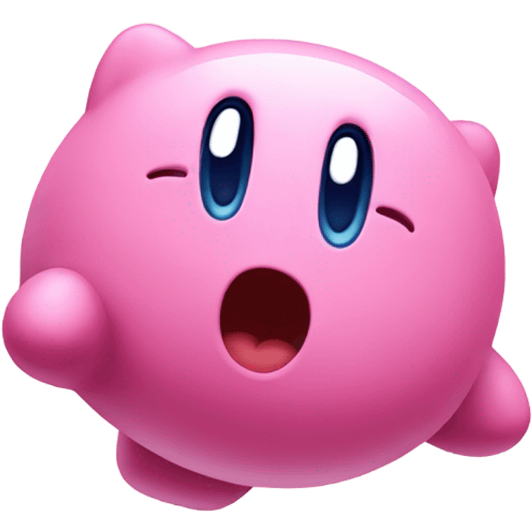 Kirby jumping  emoji