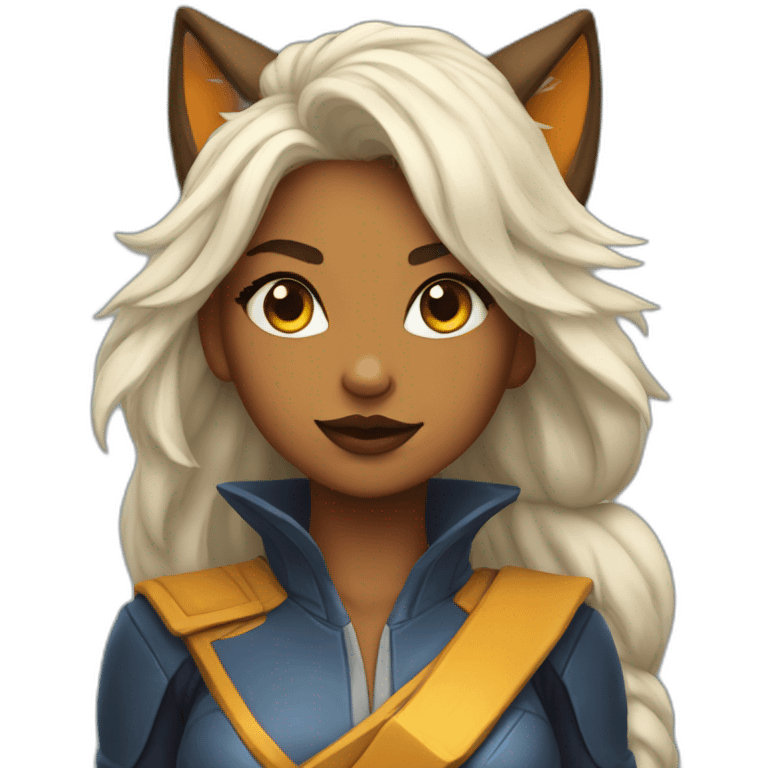 thunder fox girl emoji