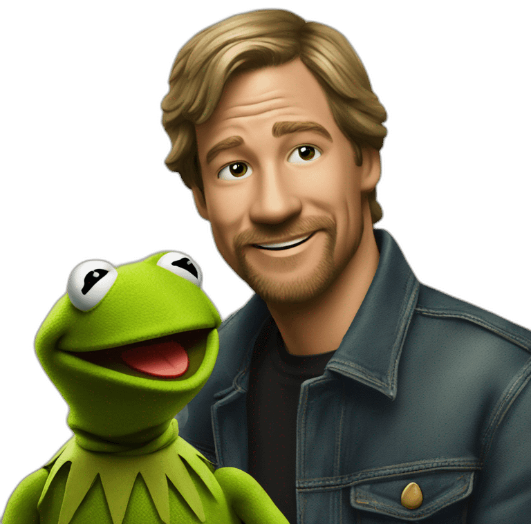 Kermit with jack daniels emoji