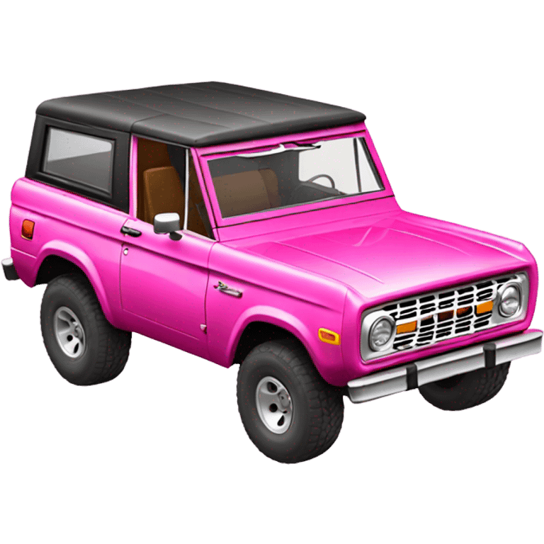 pink Bronco emoji