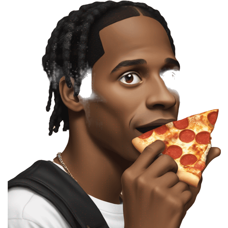 Asap rocky eating pizza emoji