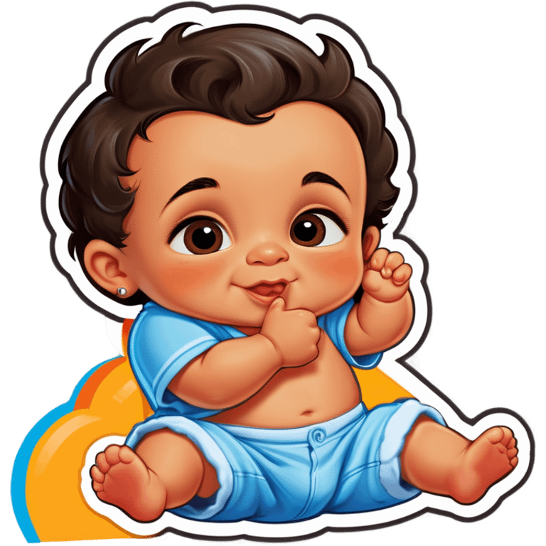 Hispanic baby boy emoji