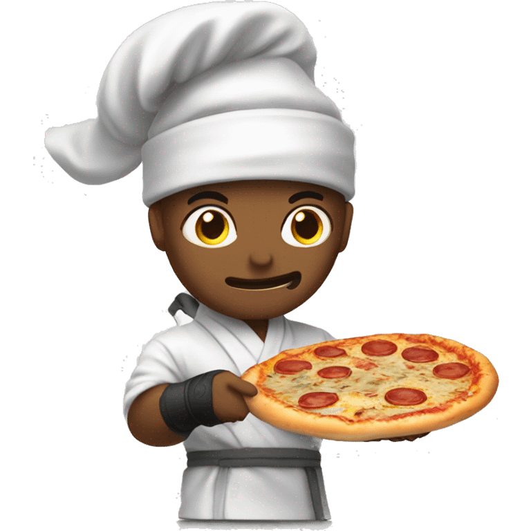 Ninja baking pizza emoji