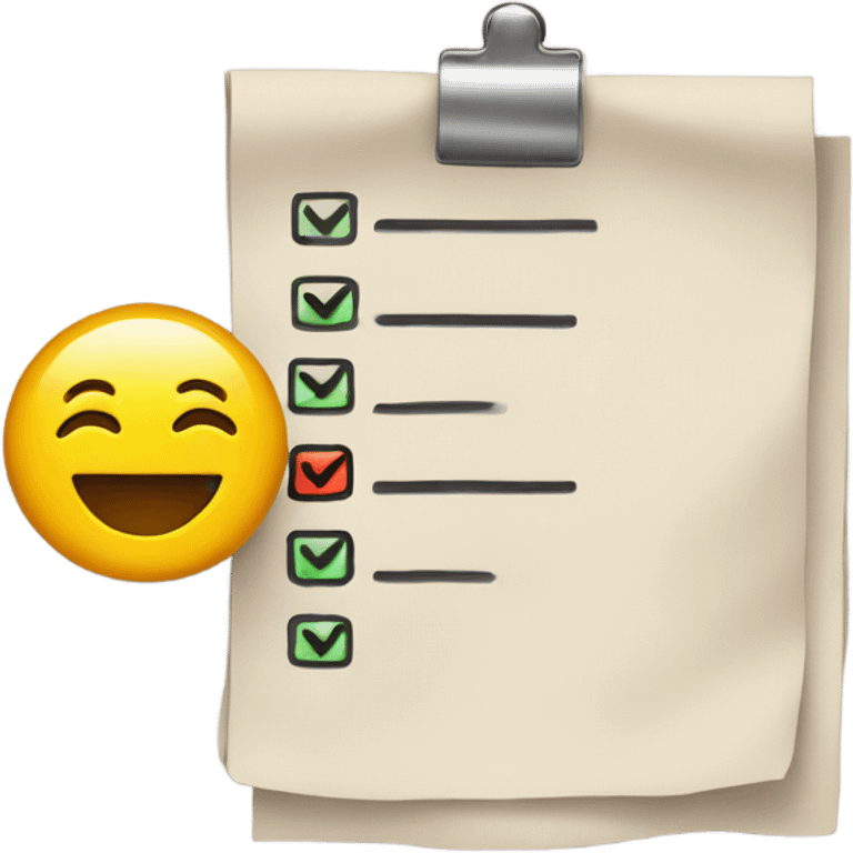 checklist pinned  emoji