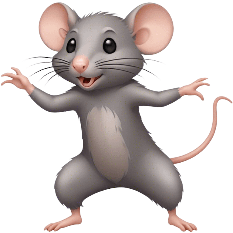 Make a rat dancing emoji