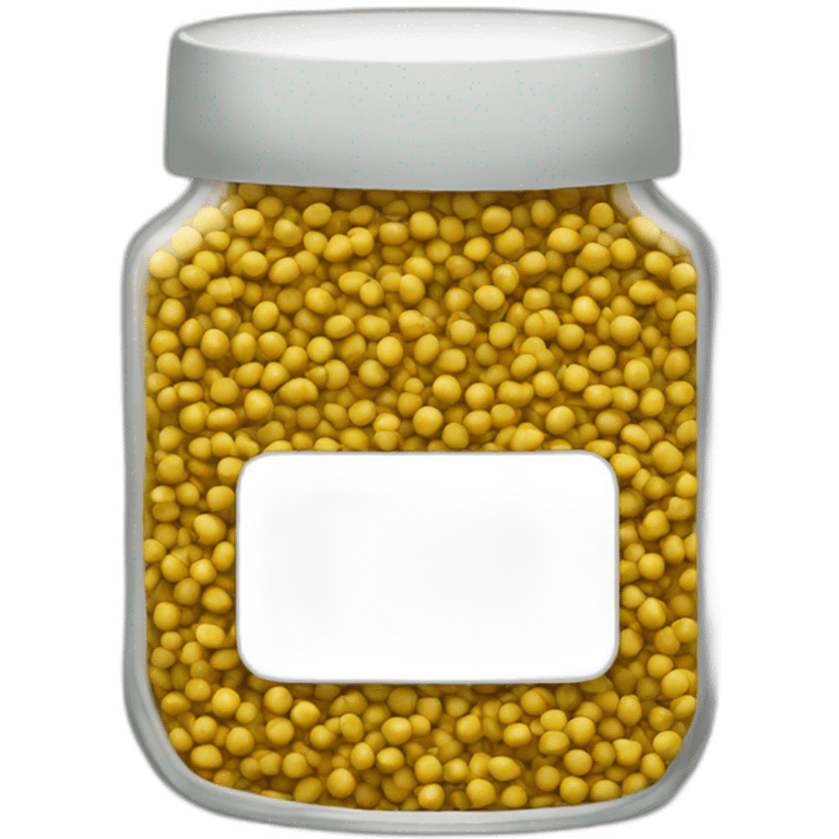 mustard seeds in a short jar emoji