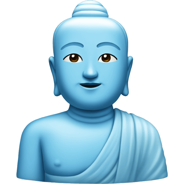 light blue budha emoji