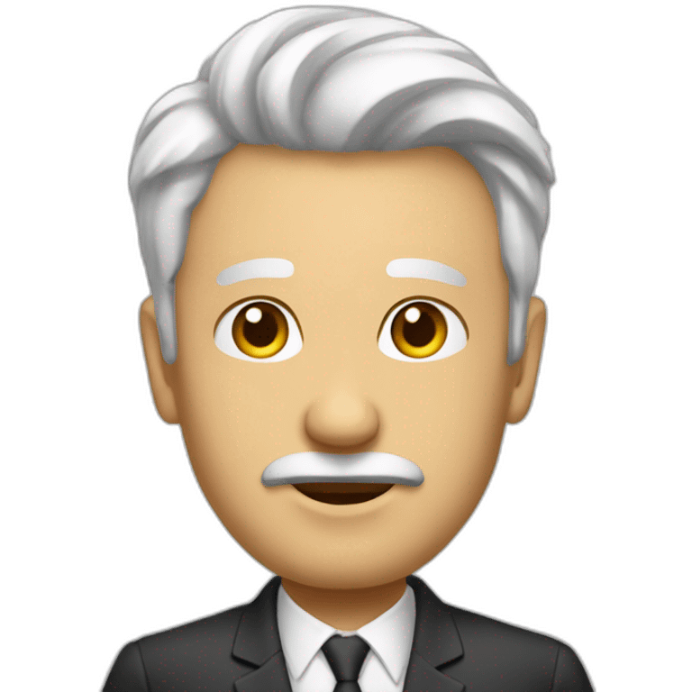 Hombre mayor blanco calvo emoji