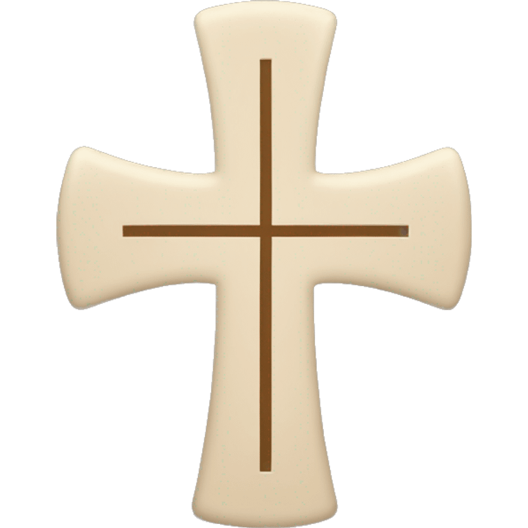 cross for the scout sign and lines on each end emoji