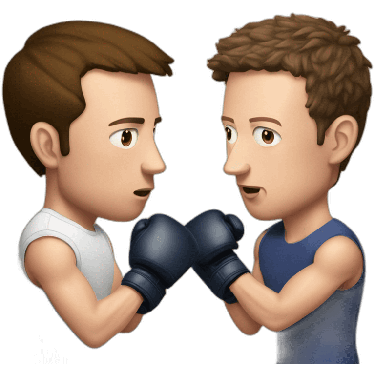 Elon Musk vs mark Zuckerberg boxing emoji