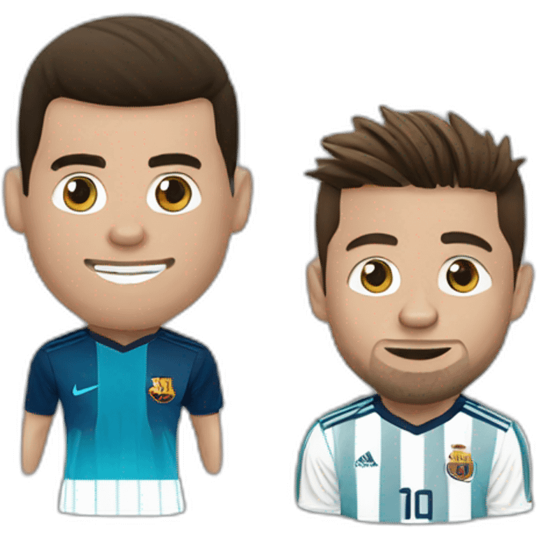 Ronaldo et Messi emoji