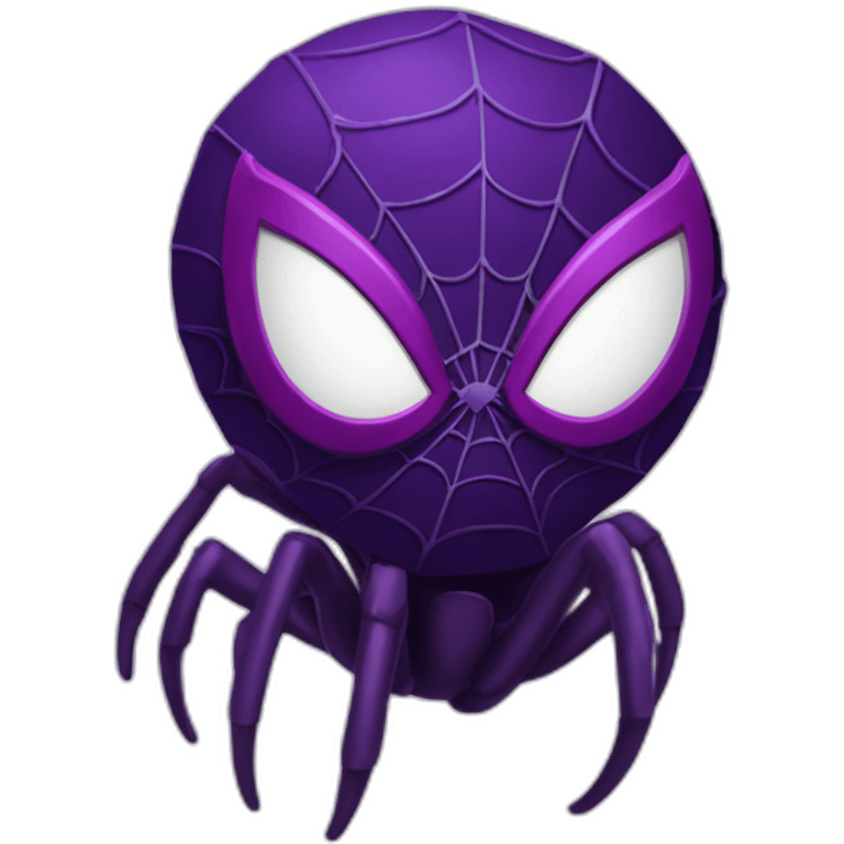 Symbiote Spider-Man very angry dark purple color emoji