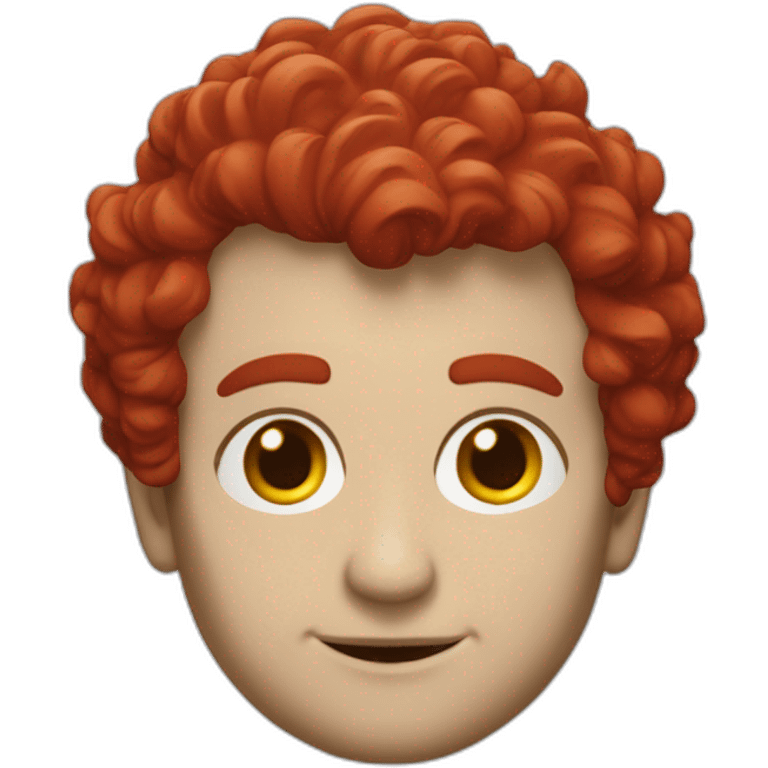 Rampa avec des cheveux rouges de la série Good Omens emoji