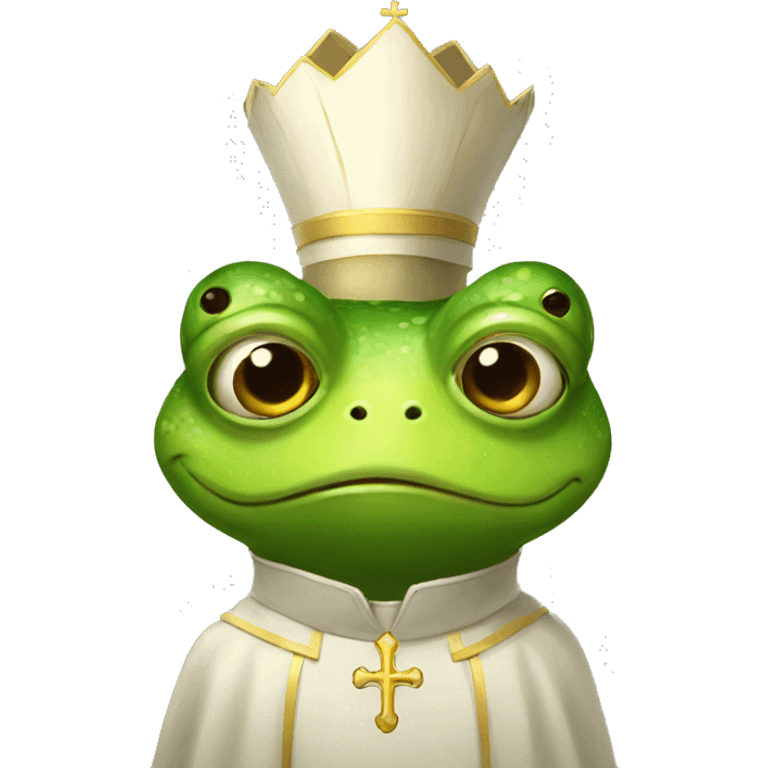 frog dressed as a priest emoji