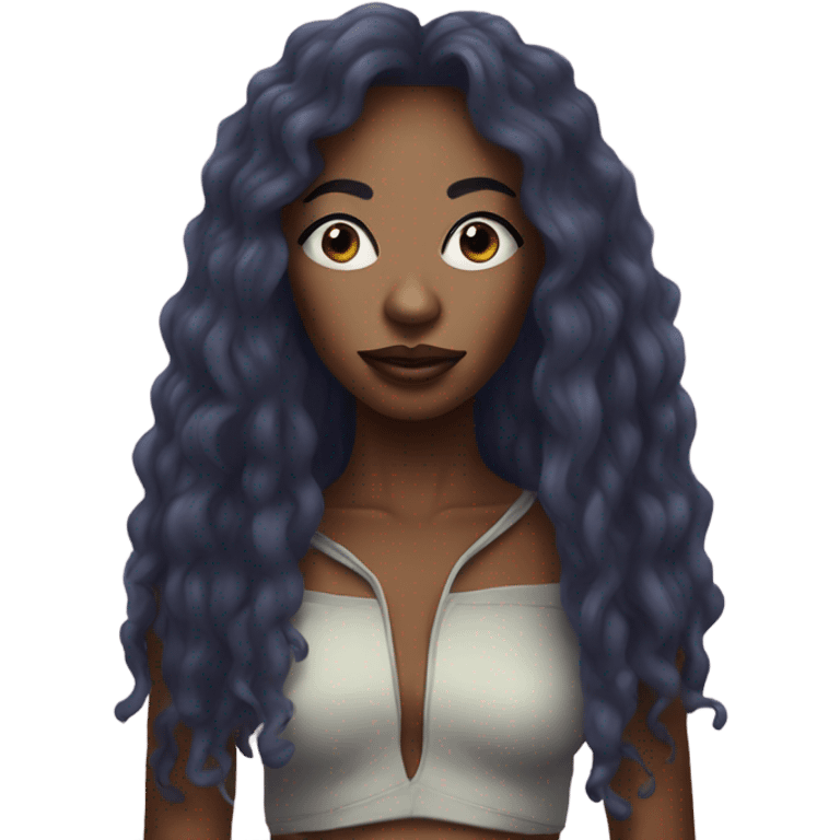 SZA as an alien emoji