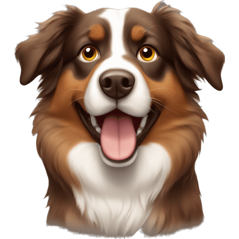 Brown Australian Shepherd emoji