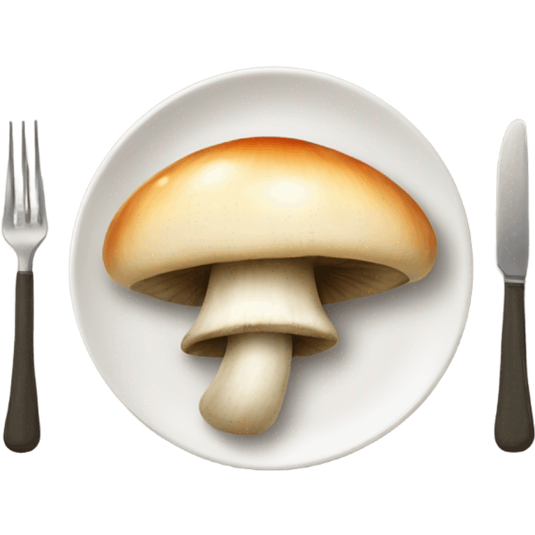 mushrooms on a plate emoji