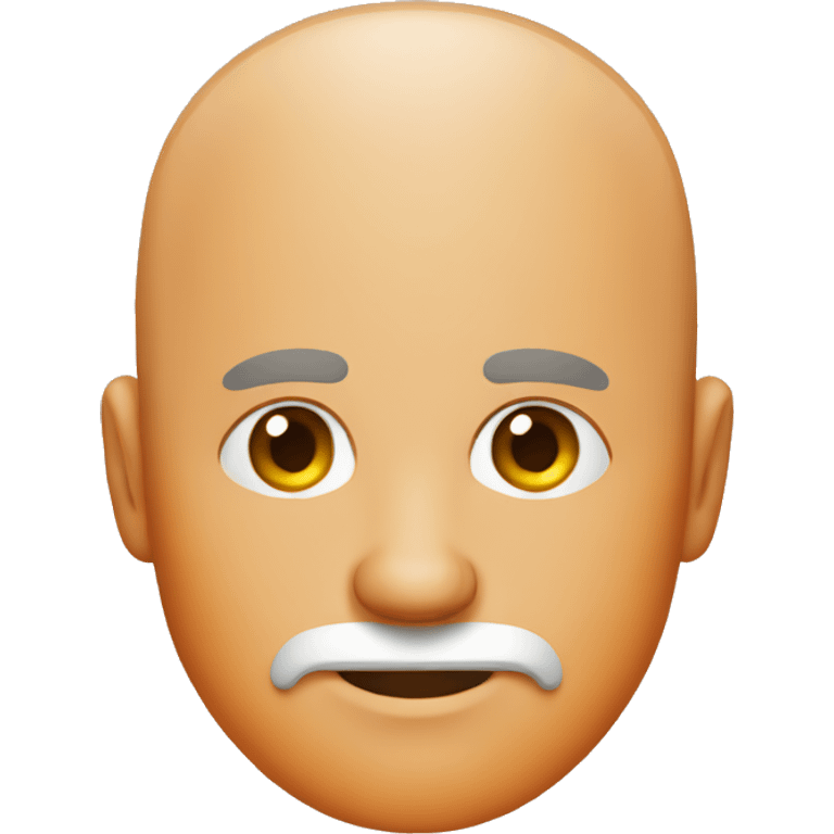 A middle-age man with a orange beard and a bald head emoji