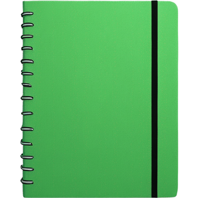 Green notebook emoji