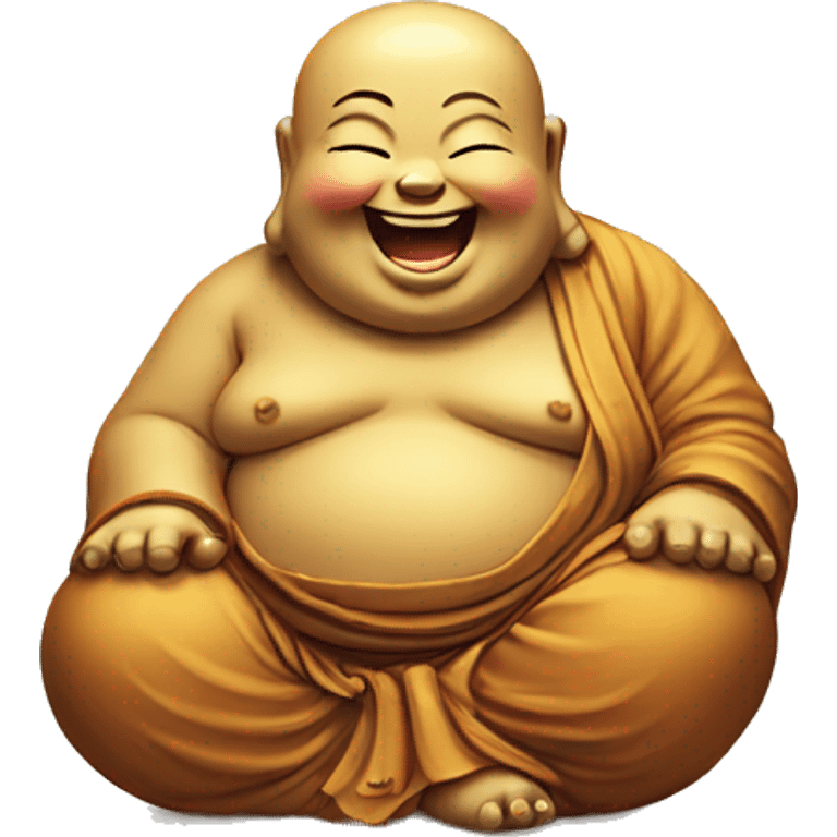 Laughing buddha cute emoji