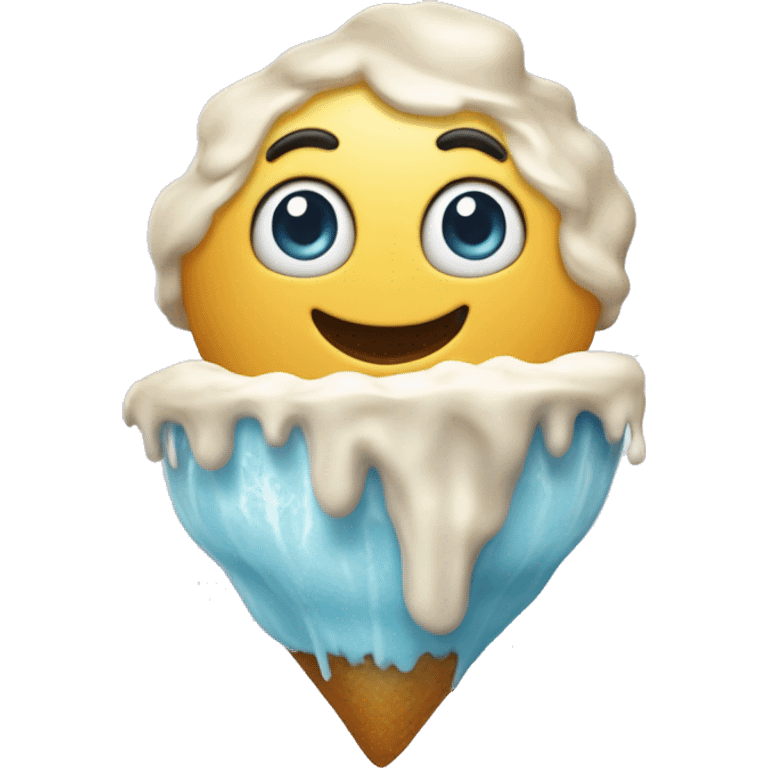 Cœur brisé en glace  emoji