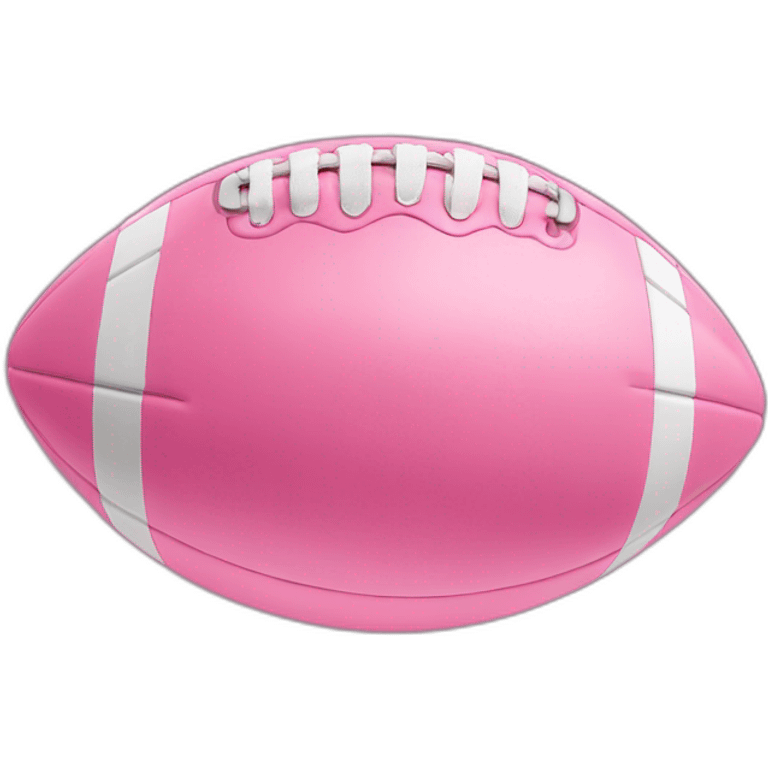 Pink football emoji