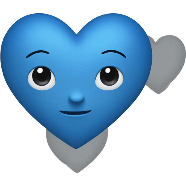 Heart blue emoji