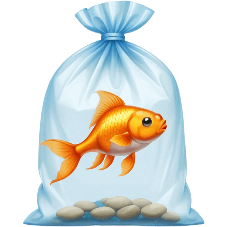 goldfish in a bag  emoji