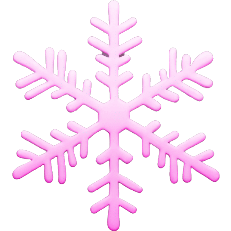 Pink snowflake emoji