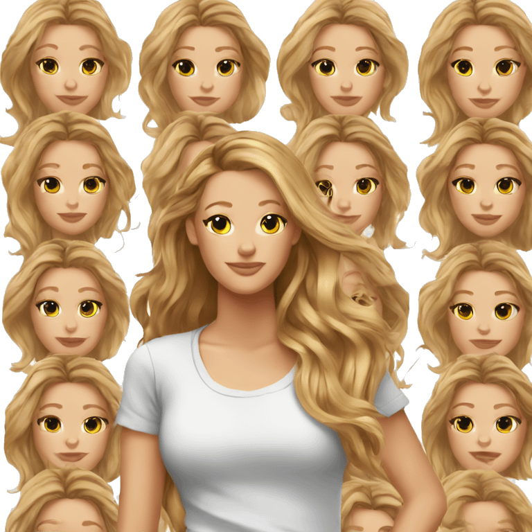 blake lively cartoon wearing tee emoji