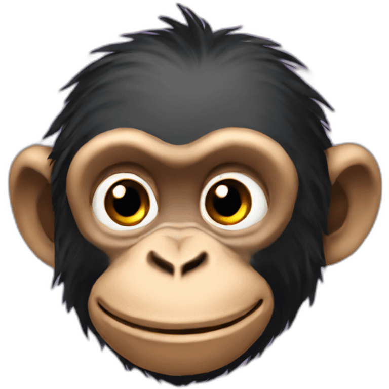 Chimp in love emoji