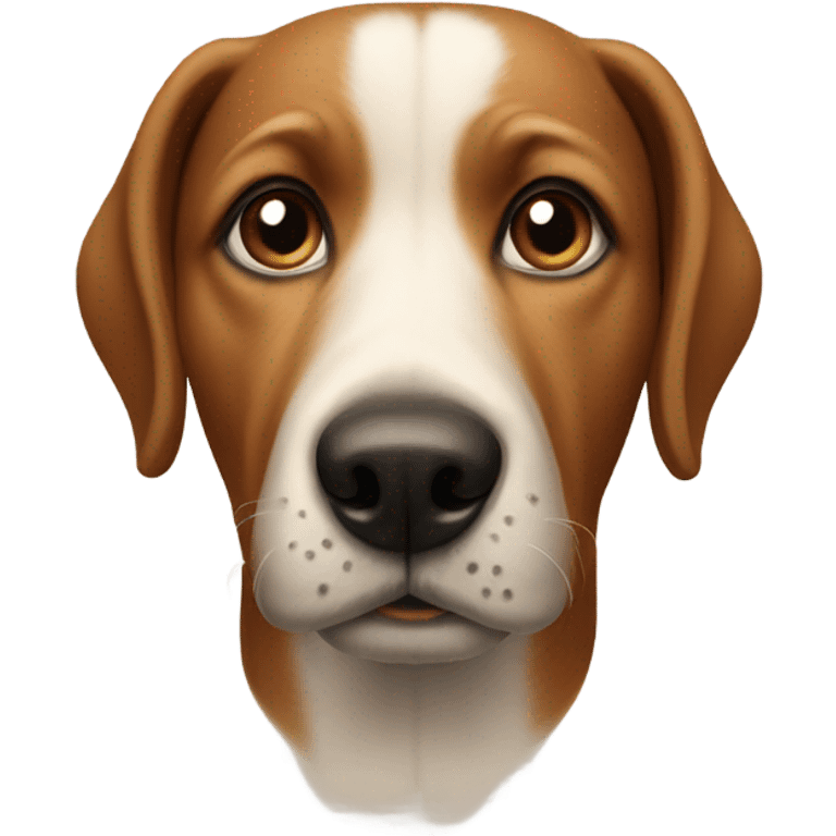 dog with human nose emoji