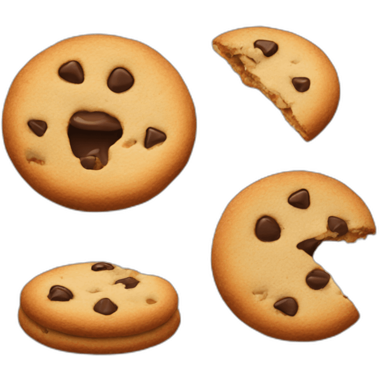 cookie eating cookie emoji