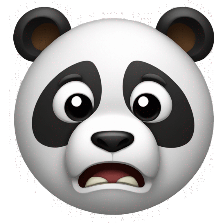 An angry panda  emoji