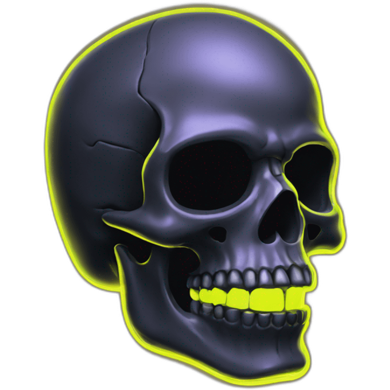 fluo skull emoji