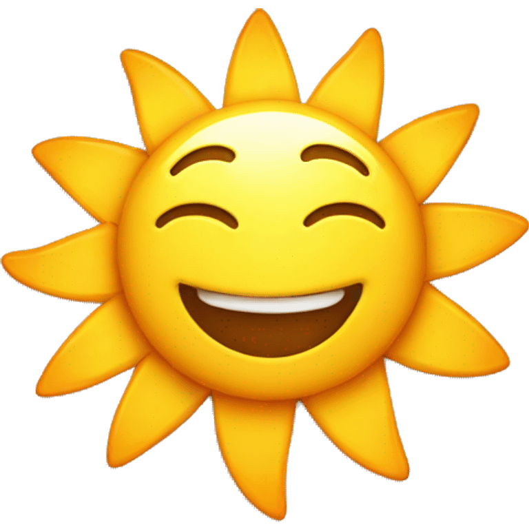 Happy sun emoji