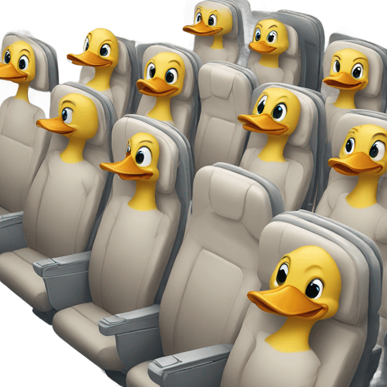 Ducks on a plane emoji