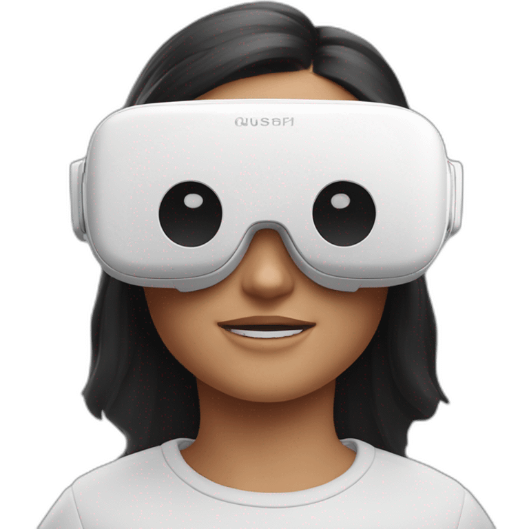 Oculus quest 2, front view, no human emoji