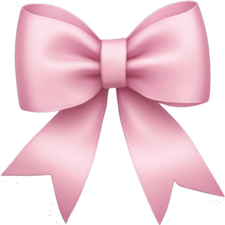 light pink ribbon bow emoji