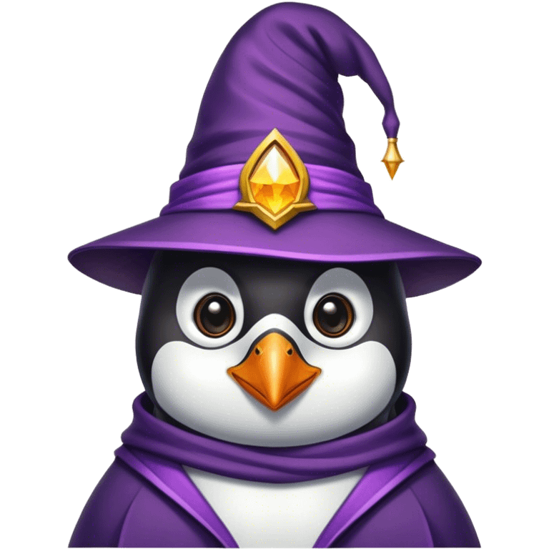 Penguin Wizard emoji