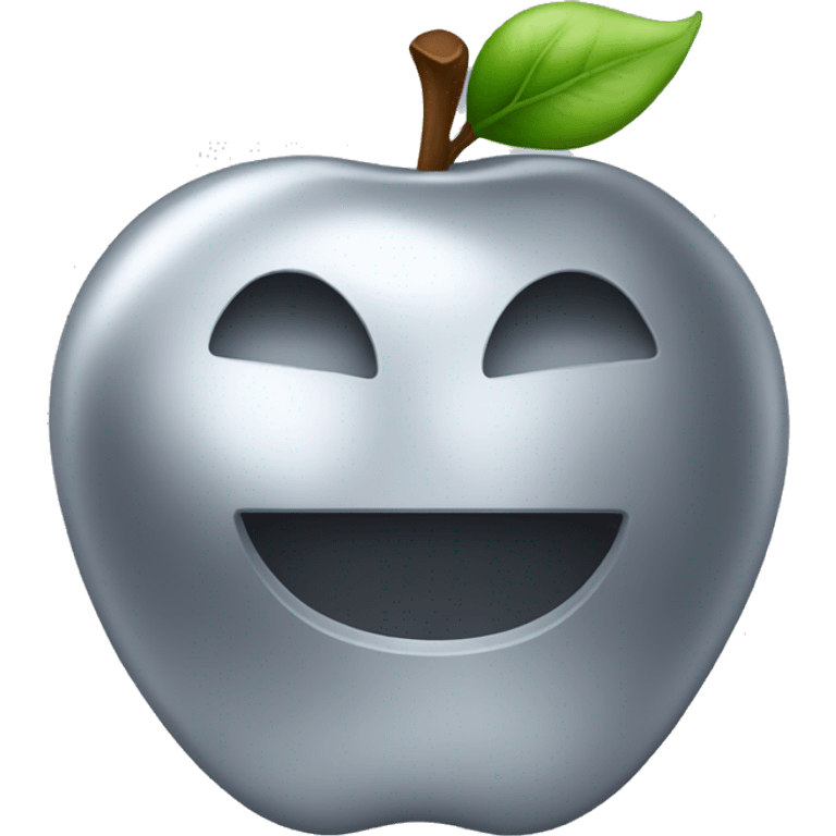 silver apple emoji