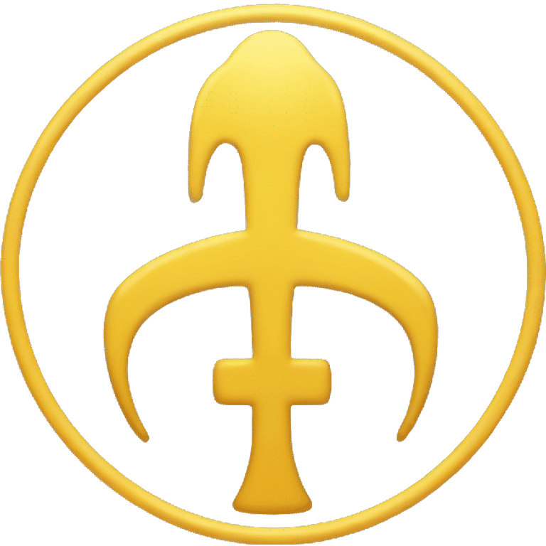 Yellow Gemini symbol  emoji