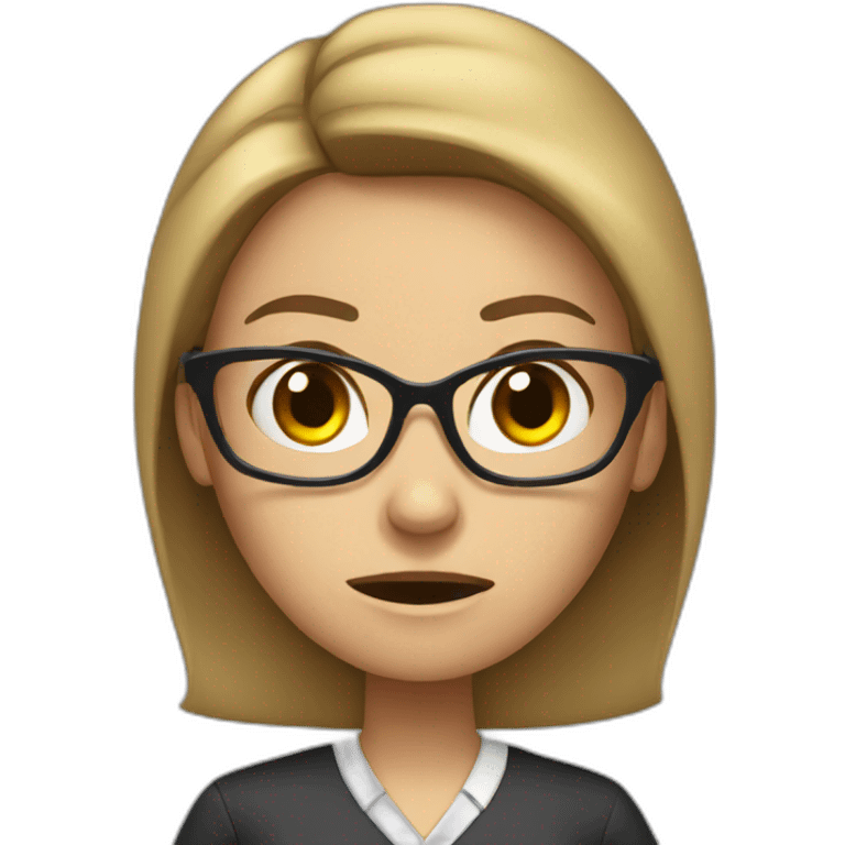 angry female teacher  emoji