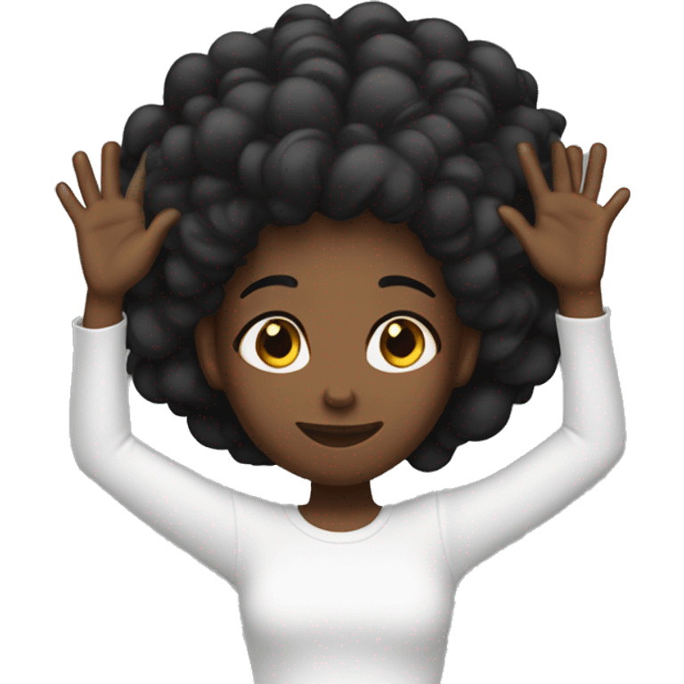 oh my goodness with hands on top of head black girl emoji