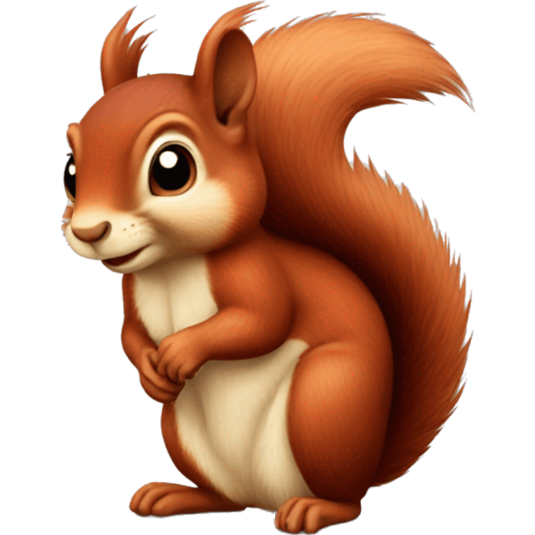 red squirrel no smile emoji