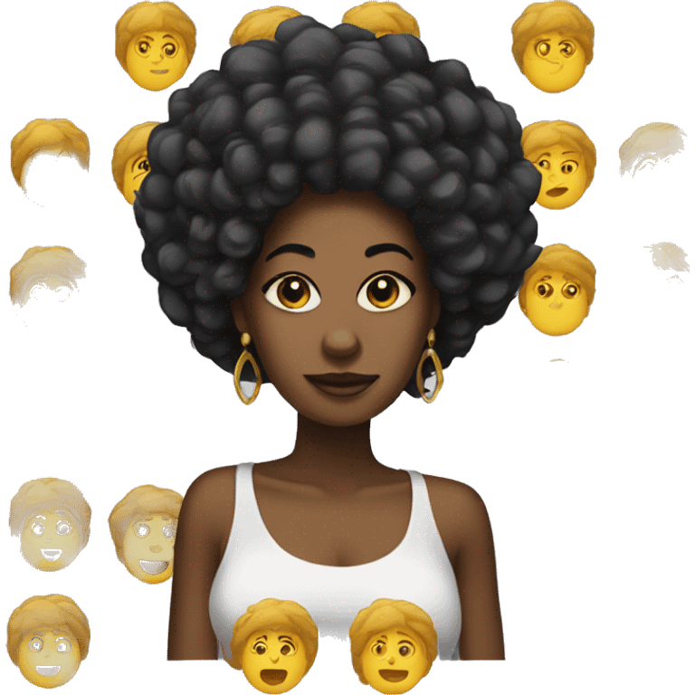 Afro queen  emoji