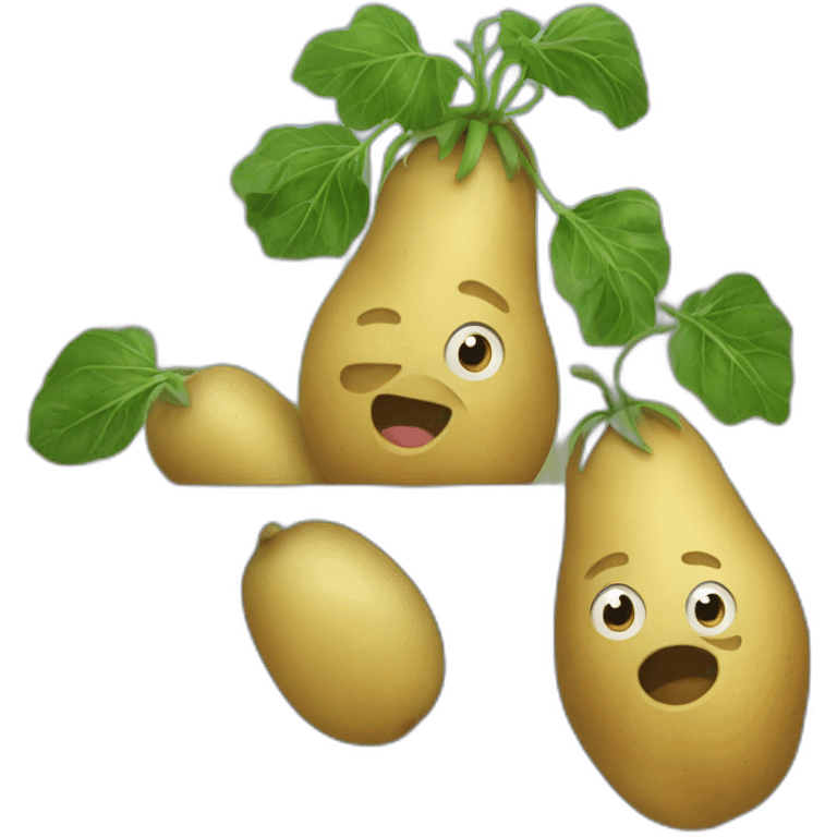 Amont us tuant une patate emoji