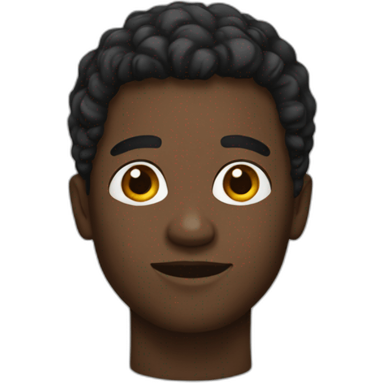 a black guy emoji