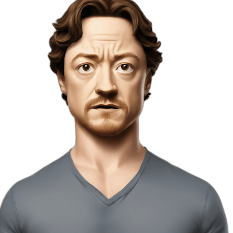 james mcavoy serious emoji